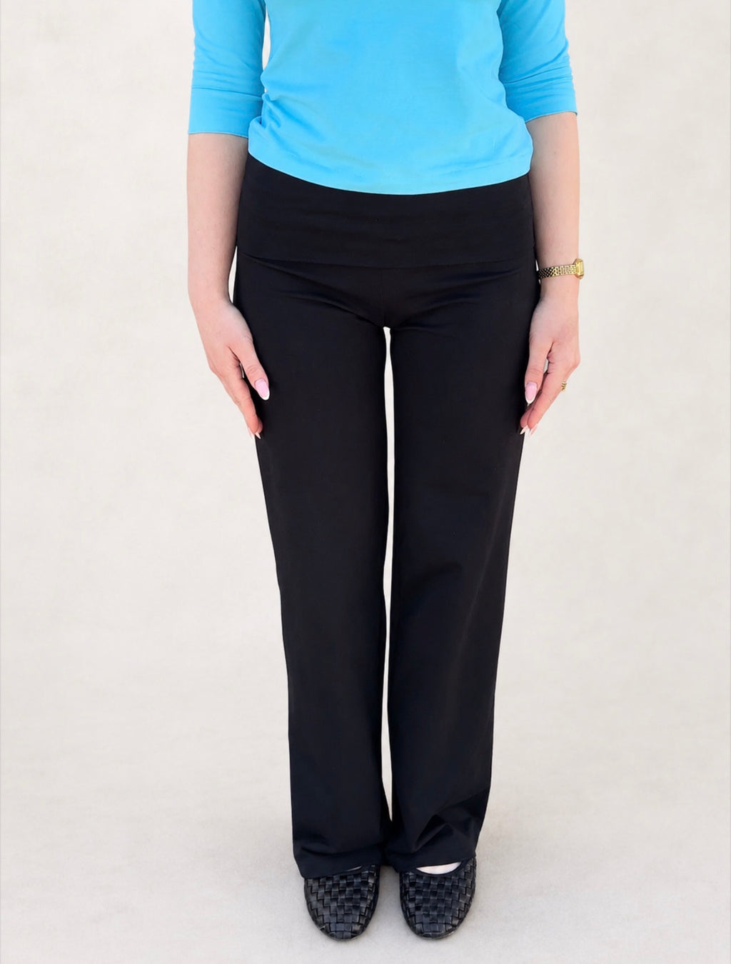 VALEA Fold Over Pants Black - coming soon