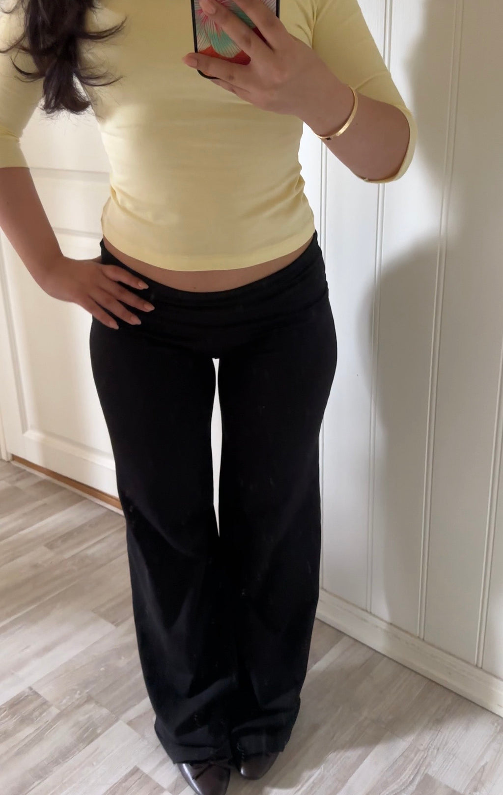 VALEA Fold Over Pants Black - coming soon