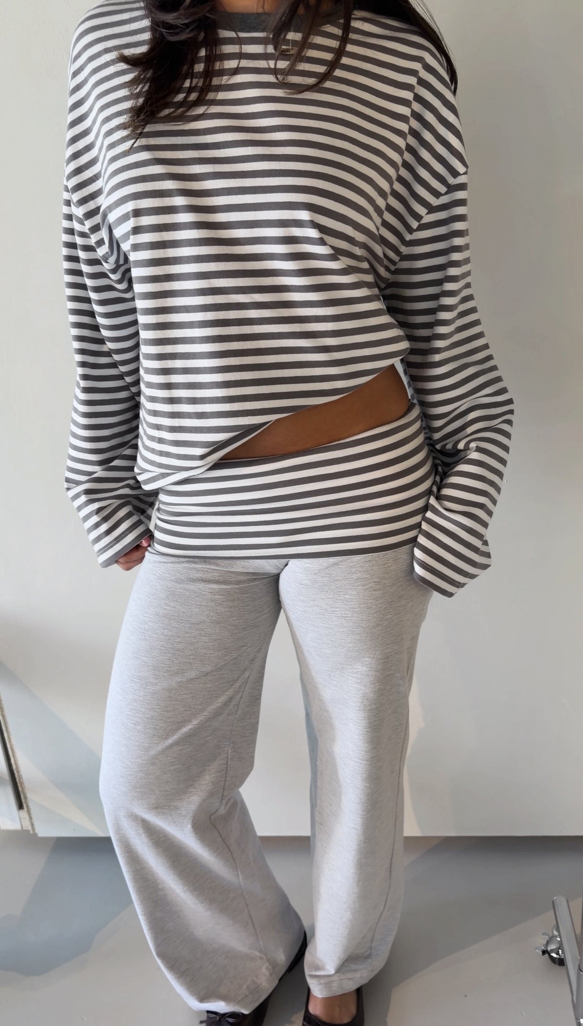 SS Fold Over Pants Grey/Grey- PRE ORDER