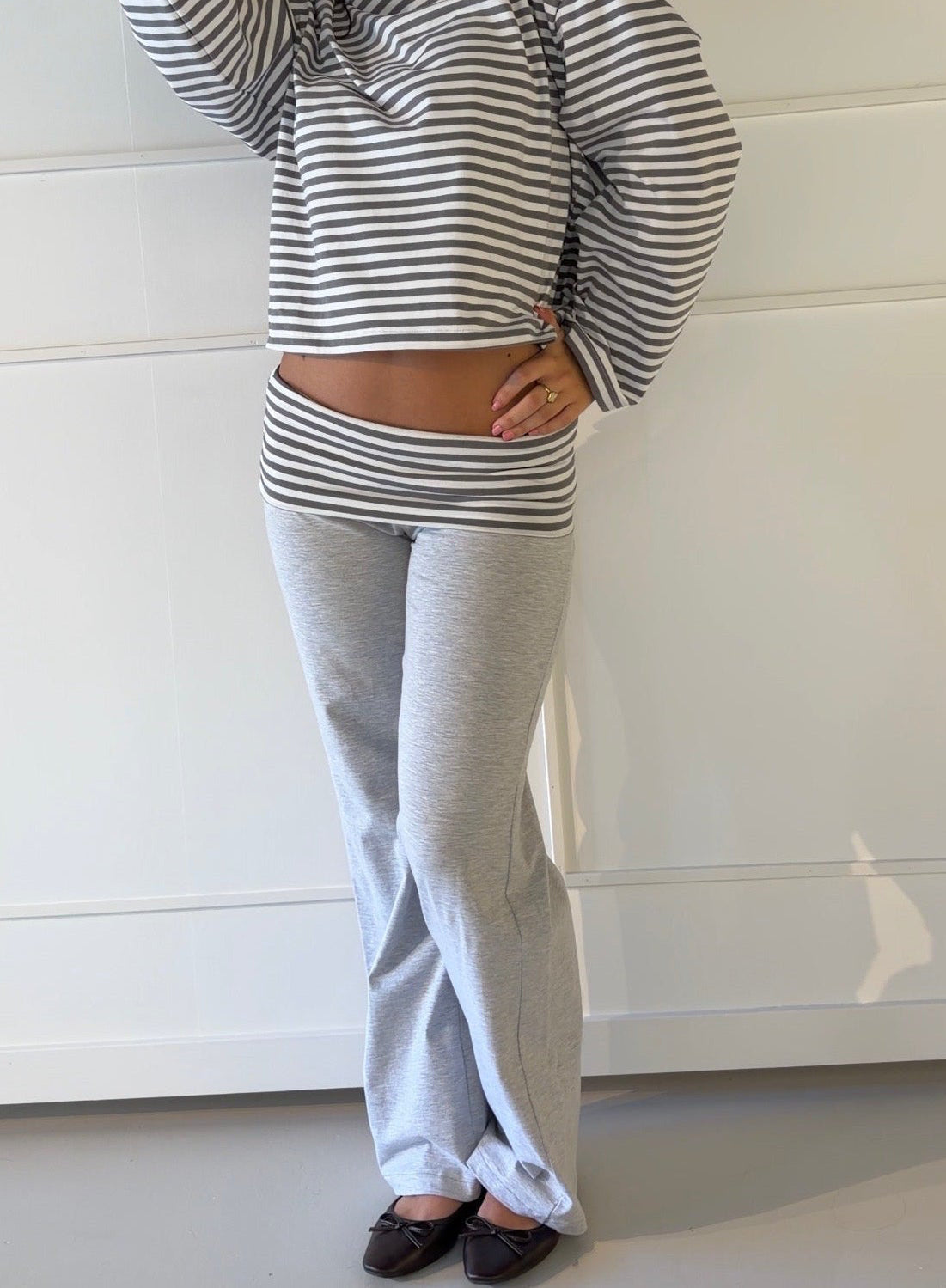SS Fold Over Pants Grey/Grey- PRE ORDER