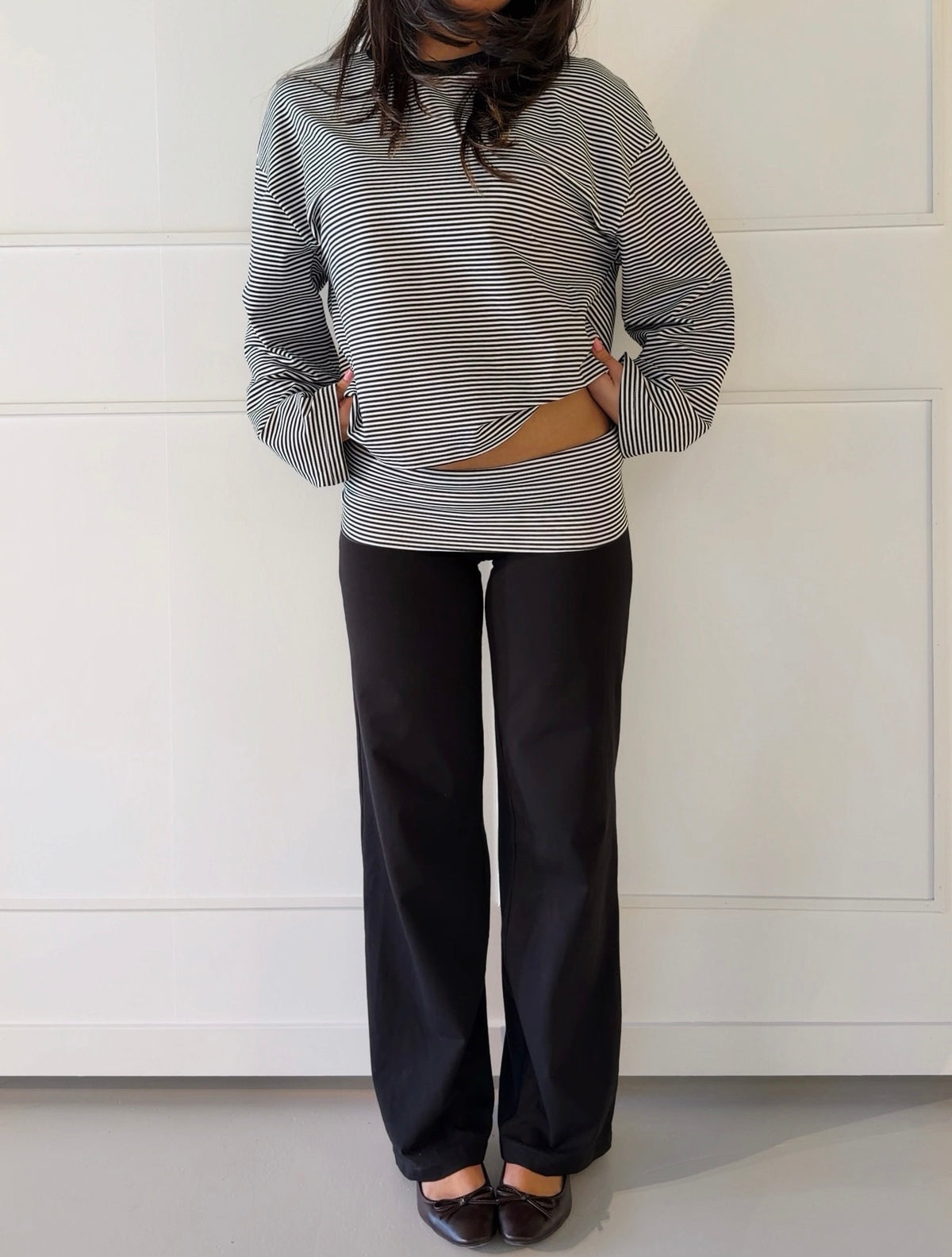 SS Fold Over Pants Black/Black