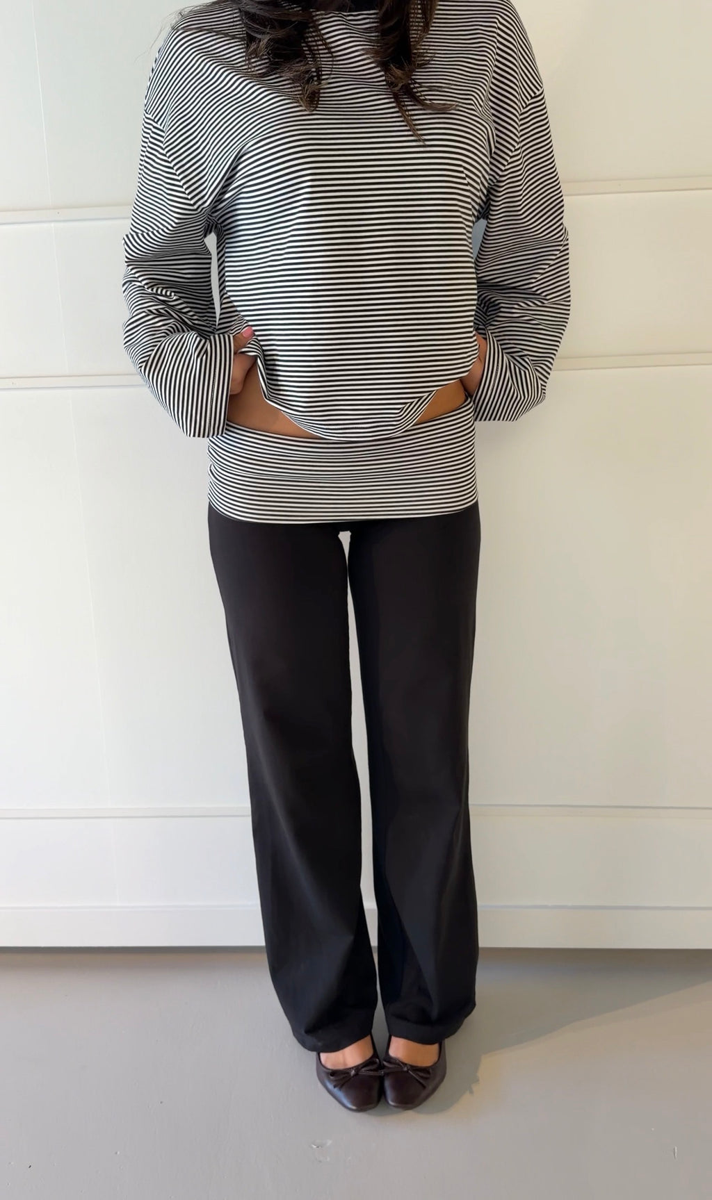 SS Fold Over Pants Black/Black