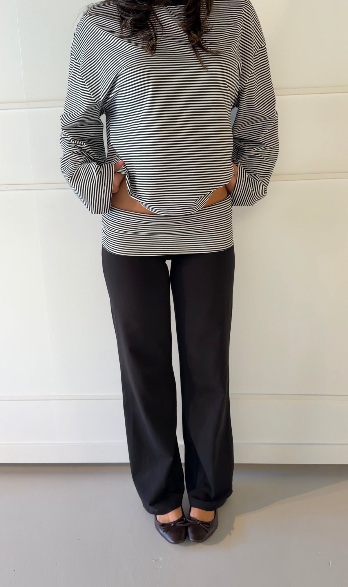 SS Fold Over Pants Black/Black