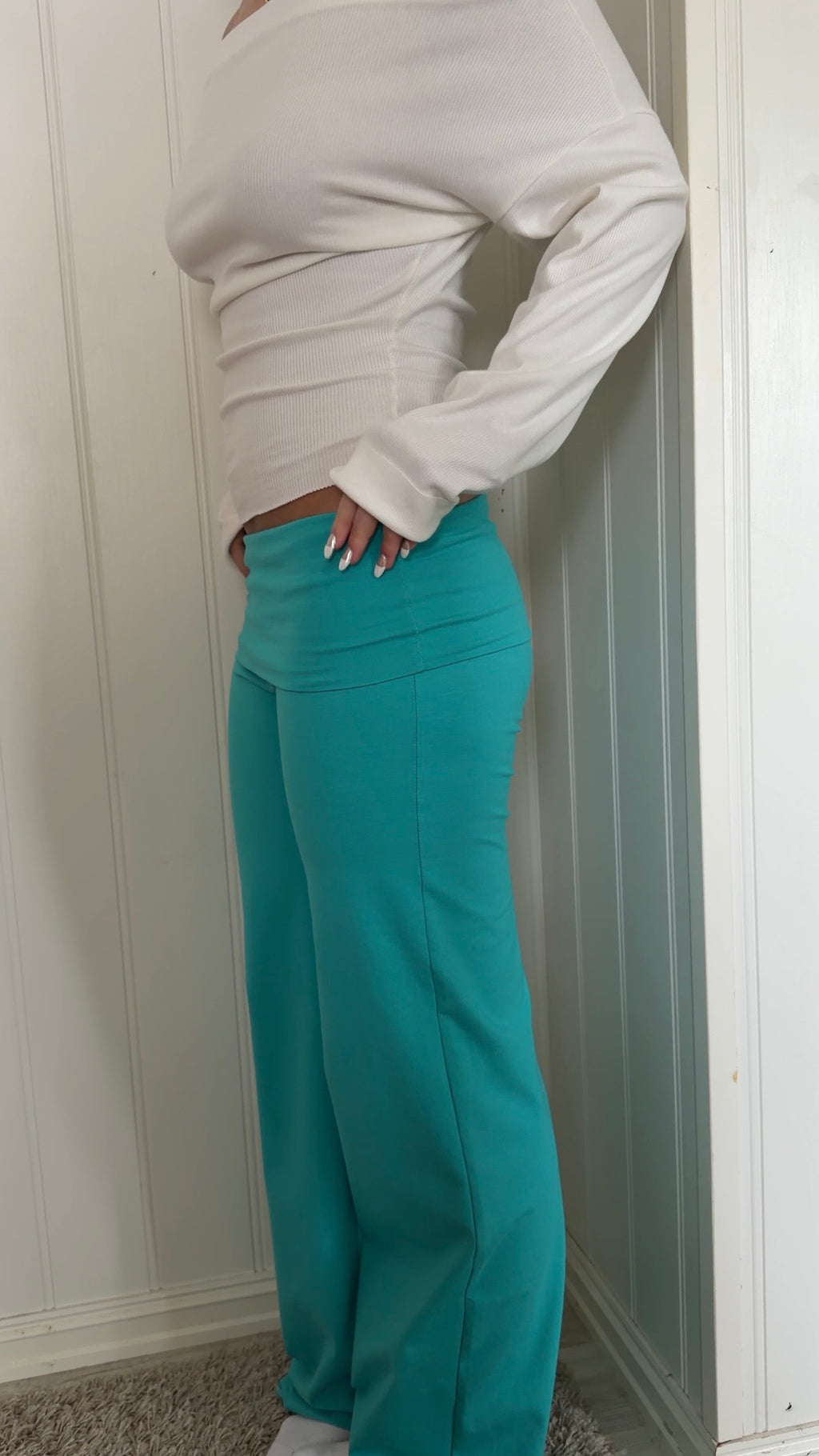 Green Turquoise Pants