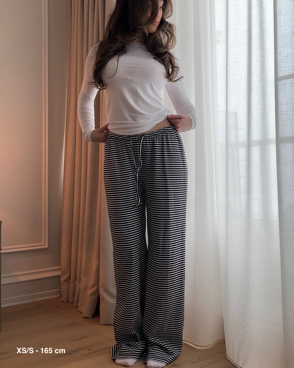 Stripe Black Pants