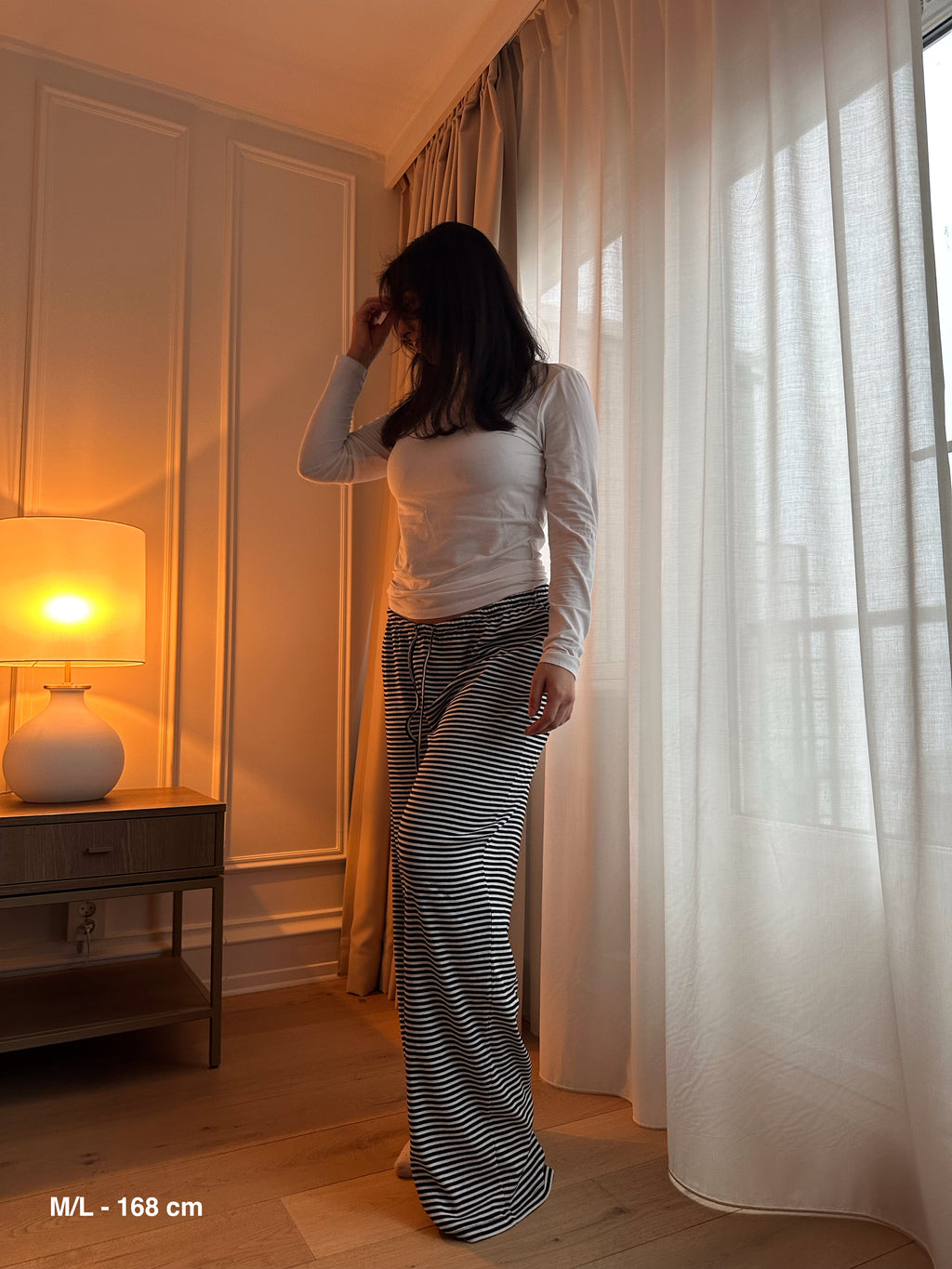 Stripe Black Pants