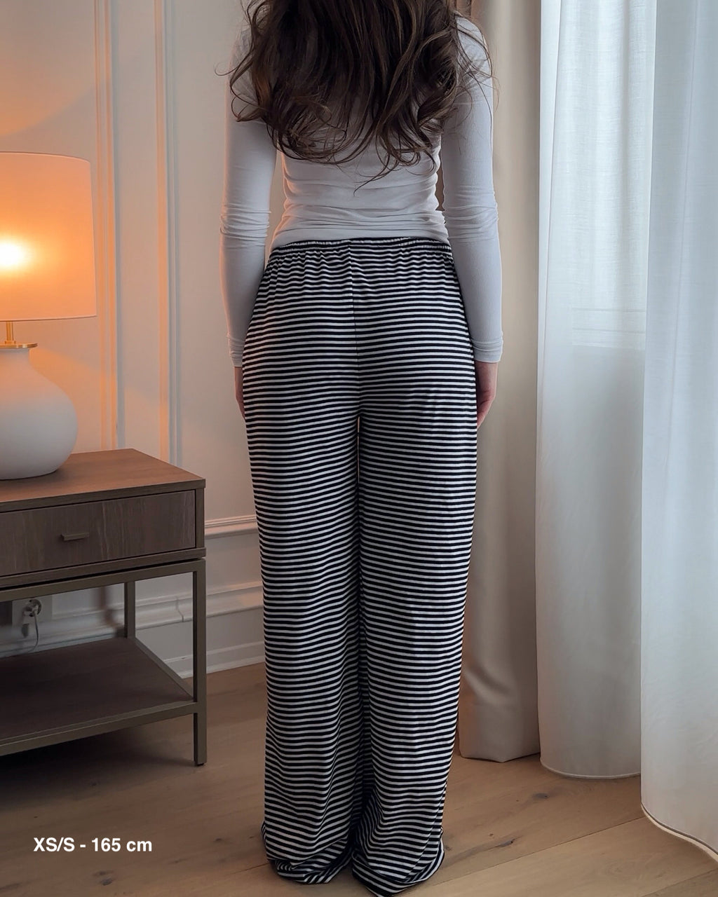 Stripe Black Pants